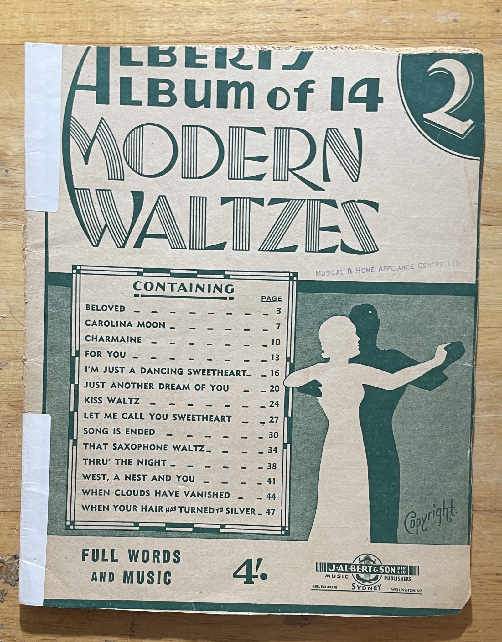 Albert Album of 14 Modern Waltzes Number 2